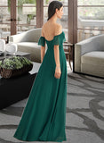 Terri A-Line Off-the-Shoulder Floor-Length Bridesmaid Dress With Split Front STIP0012802