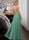 Gabriella A-LineSquareNecklineFloor-LengthChiffonBridesmaidDressWithSplitFrontPockets#251385 STIP0012885