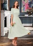 Everly A-Line Knee-Length Bridesmaid Dress STIP0012894