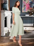 Everly A-Line Knee-Length Bridesmaid Dress STIP0012894