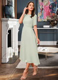 Everly A-Line Knee-Length Bridesmaid Dress STIP0012894