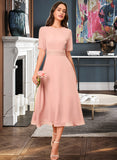 Everly A-Line Knee-Length Bridesmaid Dress STIP0012894