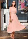 Everly A-Line Knee-Length Bridesmaid Dress STIP0012894