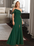 Paris Trumpet/Mermaid One-Shoulder Floor-Length Bridesmaid Dress With Split Front STIP0012921