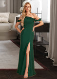 Paris Trumpet/Mermaid One-Shoulder Floor-Length Bridesmaid Dress With Split Front STIP0012921