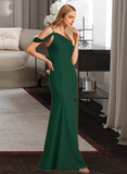 Paris Trumpet/Mermaid One-Shoulder Floor-Length Bridesmaid Dress With Split Front STIP0012921