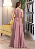 Jill A-Line Floor-Length Bridesmaid Dress STIP0012922