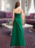 Nora A-Line One-Shoulder Floor-Length Bridesmaid Dress With Split Front STIP0012951