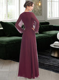 Elva A-Line V-neck Asymmetrical Bridesmaid Dress With Ruffle STIP0012954