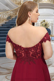 Alanna A-line Off the Shoulder Asymmetrical Chiffon Homecoming Dress With Beading STIP0020582