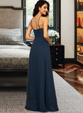 Amiyah A-LineSquareNecklineFloor-LengthChiffonBridesmaidDressWithSplitFront#251397 STIP0013036