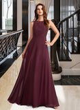 Hana A-Line Floor-Length Bridesmaid Dress STIP0013118