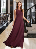 Hana A-Line Floor-Length Bridesmaid Dress STIP0013118