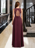 Hana A-Line Floor-Length Bridesmaid Dress STIP0013118