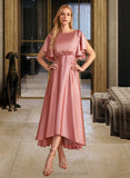 Sarai A-Line High Neck Asymmetrical Bridesmaid Dress STIP0013138