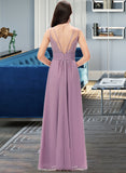 Sibyl A-Line Sweetheart Floor-Length Chiffon Bridesmaid Dress STIP0013225