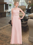 Anabella A-Line/Princess Sweetheart Floor-Length Chiffon Bridesmaid Dress With Ruffle STIP0013239