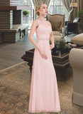 Anabella A-Line/Princess Sweetheart Floor-Length Chiffon Bridesmaid Dress With Ruffle STIP0013239