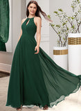 Phoebe A-Line Scoop Neck Floor-Length Chiffon Bridesmaid Dress STIP0013257