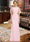 Tamara A-Line Scoop Neck Floor-Length Chiffon Bridesmaid Dress With Cascading Ruffles STIP0013269