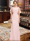 Tamara A-Line Scoop Neck Floor-Length Chiffon Bridesmaid Dress With Cascading Ruffles STIP0013269