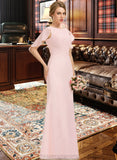 Tamara A-Line Scoop Neck Floor-Length Chiffon Bridesmaid Dress With Cascading Ruffles STIP0013269