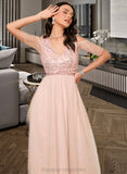 Madeleine A-LineV-neckAnkle-LengthBridesmaidDress#273662 STIP0013281