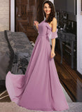 Morgan A-Line Scoop Neck Floor-Length Bridesmaid Dress With Pockets STIP0013287