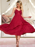 Alison A-LineV-neckAnkle-LengthBridesmaidDress#273610 STIP0013301