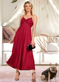 Alison A-LineV-neckAnkle-LengthBridesmaidDress#273610 STIP0013301