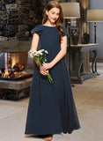 Cheyenne A-LineScoopNeckFloor-LengthChiffonJuniorBridesmaidDress#253684 STIP0013478