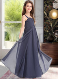 Akira A-Line Sweetheart Floor-Length Chiffon Junior Bridesmaid Dress With Ruffle STIP0013504