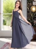 Akira A-Line Sweetheart Floor-Length Chiffon Junior Bridesmaid Dress With Ruffle STIP0013504