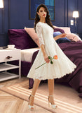 Florence A-Line Knee-Length Wedding Dress STIP0013699