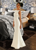 Jayden Trumpet/Mermaid Scoop Neck Floor-Length Wedding Dress STIP0013727