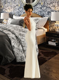 Jayden Trumpet/Mermaid Scoop Neck Floor-Length Wedding Dress STIP0013727