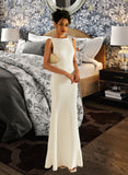 Jayden Trumpet/Mermaid Scoop Neck Floor-Length Wedding Dress STIP0013727