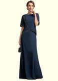 Alice A-Line Scoop Neck Floor-Length Chiffon Mother of the Bride Dress With Beading Sequins STI126P0014787