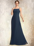 Gianna A-Line Square Neckline Floor-Length Chiffon Mother of the Bride Dress STI126P0014818