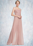 Samantha Jumpsuit/Pantsuit Square Neckline Floor-Length Chiffon Lace Mother of the Bride Dress STI126P0014828