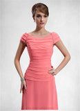 Madyson A-Line Scoop Neck Floor-Length Chiffon Mother of the Bride Dress With Ruffle Beading STI126P0014872