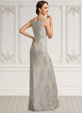 Riley A-Line Square Neckline Floor-Length Lace Mother of the Bride Dress STI126P0014889