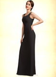 Suzanne Sheath/Column Square Neckline Floor-Length Chiffon Mother of the Bride Dress STI126P0014893