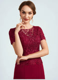 Eleanor Trumpet/Mermaid Scoop Neck Floor-Length Chiffon Lace Mother of the Bride Dress STI126P0014979