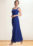 Brooklynn A-Line Square Neckline Ankle-Length Chiffon Mother of the Bride Dress With Ruffle STI126P0014982