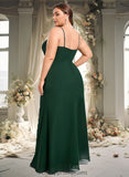 Livia Trumpet/Mermaid Cowl Floor-Length Chiffon Prom Dresses With Ruffle STIP0025874