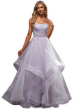 Rita Ball-Gown/Princess Scoop Floor-Length Tulle Prom Dresses STIP0020867