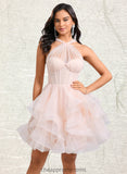 Haven Ball-Gown/Princess Sweetheart Short Tulle Homecoming Dress STIP0025667