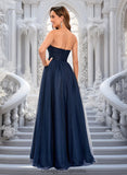 Diya Ball-Gown/Princess Sweetheart Sweep Train Tulle Prom Dresses With Beading Sequins STIP0025848