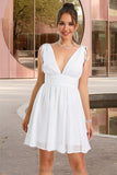 Harmony A-line V-Neck Short/Mini Chiffon Homecoming Dress STIP0020475